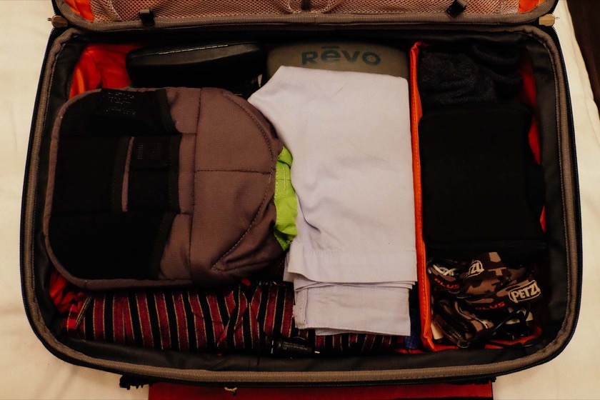 My suitcase for our recent trip to the Balkans.