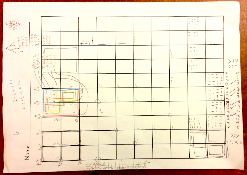 Paths on scratch paper